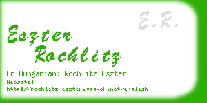 eszter rochlitz business card